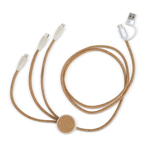 FSC cork 3 in 1 PD charging &amp; data cable Nature | sans marquage | non disponible | non disponible