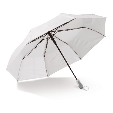 Parapluie pliable 22” à ouverture automatique Blanc | sans marquage | non disponible | non disponible | non disponible