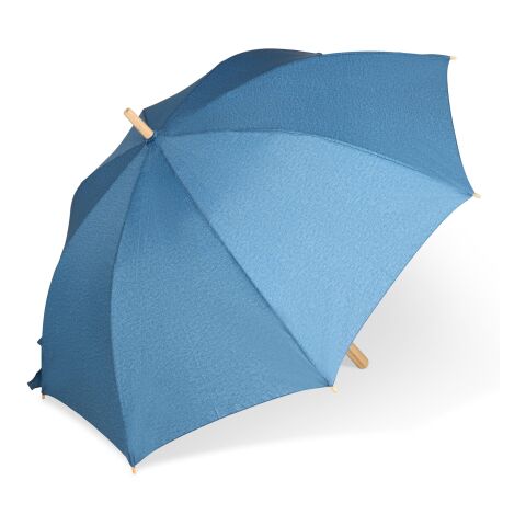 Parapluie bâton 25” en R-PET. Poignée droite, ouverture automatique Bleu foncé | sans marquage | non disponible | non disponible | non disponible