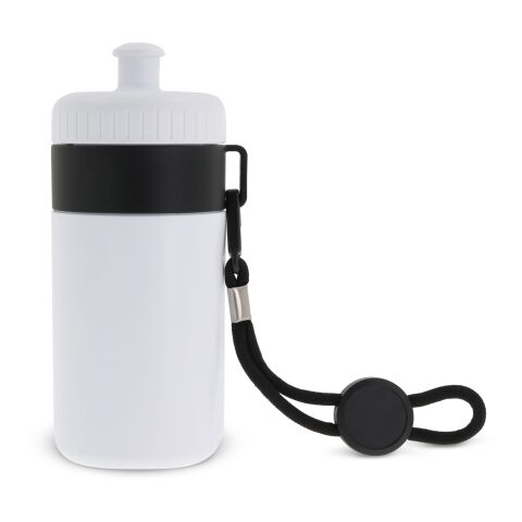 Bidon de sport avec bague 500ml Blanc | sans marquage | non disponible | non disponible | non disponible