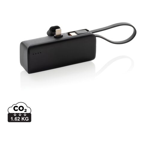 Powerbank 3000mAh en plastique RCS connexion iOS Powerlink noir | sans marquage | non disponible | non disponible