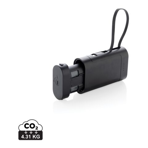 Powerbank avec batterie amovible 10.000 mAh Cyclecell noir | sans marquage | non disponible | non disponible