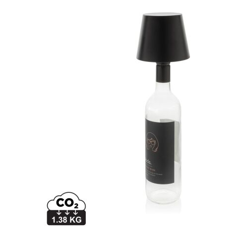 Lampe à bouteille en plastique recyclé RCS Bottle Glow noir | sans marquage | non disponible | non disponible