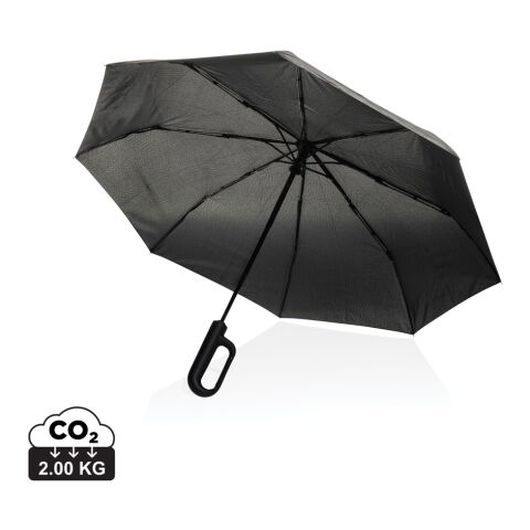 Parapluie 21&#039;&#039; avec mousqueton en rPET AWARE™ Yara noir | sans marquage | non disponible | non disponible