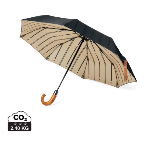 VINGA Parapluie 21&quot; automatique en rPET 190T AWARE™ noir | sans marquage | non disponible | non disponible