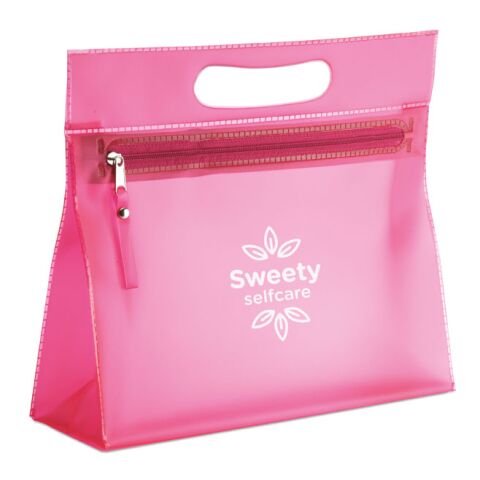 Trousse transparente fuchsia | sans marquage | non disponible | non disponible | non disponible