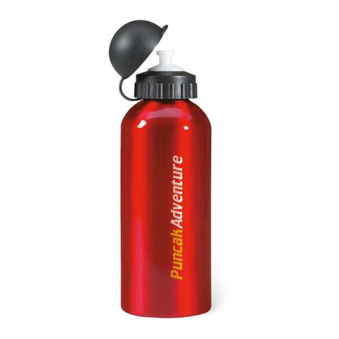 Gourde métallique (600 ml) rouge | sans marquage | non disponible | non disponible | non disponible