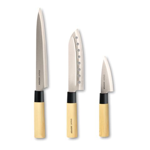 Set 3 couteaux style japonais