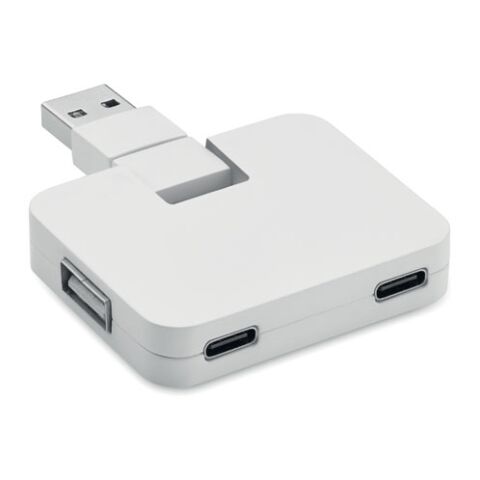 Hub USB 4 ports et câble 20cm blanc | sans marquage | non disponible | non disponible | non disponible