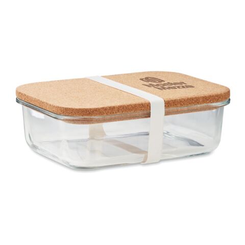 Lunchbox en verre &amp; liège transparent | sans marquage | non disponible | non disponible | non disponible