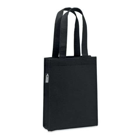 Petit sac cadeau feutre RPET noir | sans marquage | non disponible | non disponible | non disponible