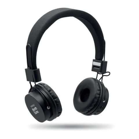 Casque pliable sans fil en ABS noir | sans marquage | non disponible | non disponible | non disponible