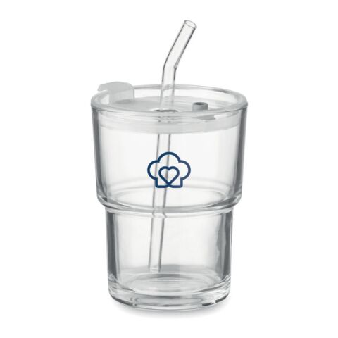 Gobelet verre et paille 400ml transparent | sans marquage | non disponible | non disponible