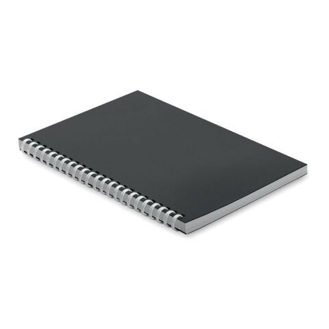 Cahier A5 en carton recyclé noir | sans marquage | non disponible | non disponible | non disponible