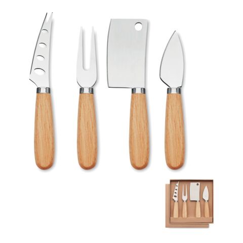 Set de 4 couteaux à fromage bois | sans marquage | non disponible | non disponible