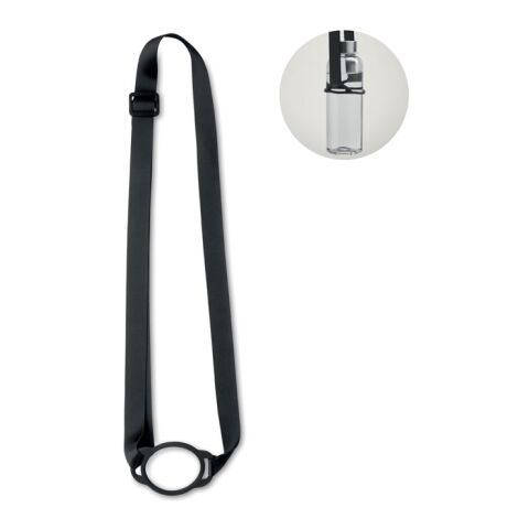 Lanyard porte-gobelet 6cm noir | sans marquage | non disponible | non disponible | non disponible