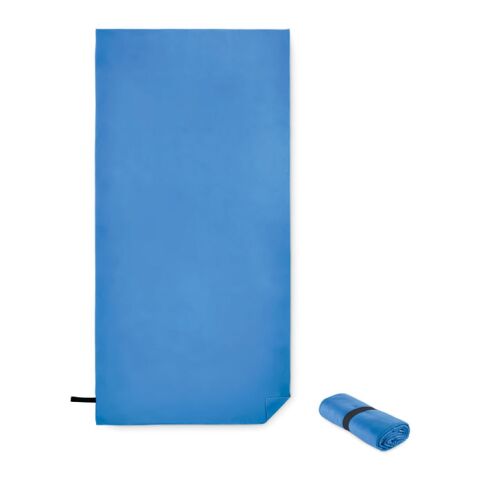 Serviette microfibre double face bleu | sans marquage | non disponible | non disponible | non disponible