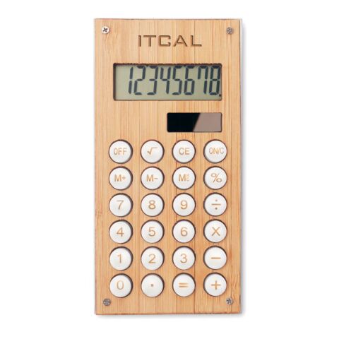 Calculatrice 8 chiffres bois | sans marquage | non disponible | non disponible | non disponible