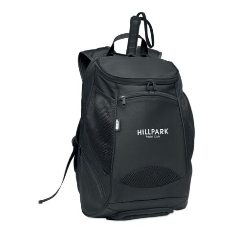 Sac à dos de sport RPET 600D noir | sans marquage | non disponible | non disponible | non disponible