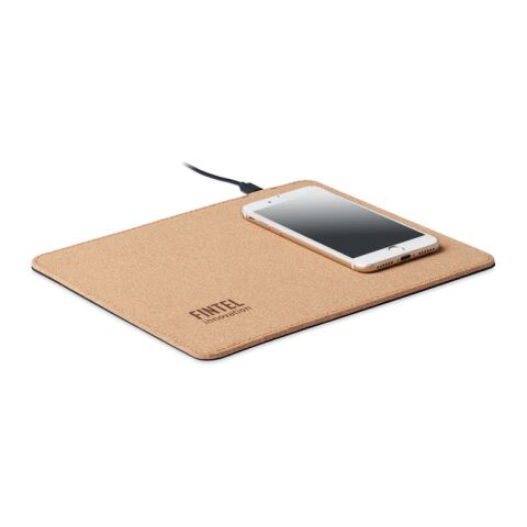 Tapis de souris chargeur liège beige | sans marquage | non disponible | non disponible