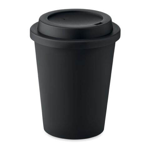 Gobelet double paroi PP 300 ml noir | sans marquage | non disponible | non disponible