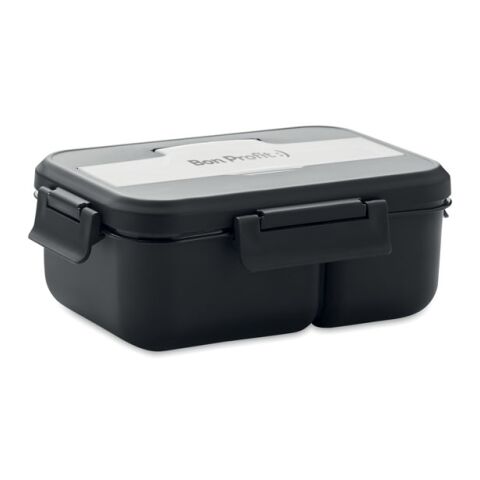 Lunch box et couverts en PP noir | sans marquage | non disponible | non disponible | non disponible