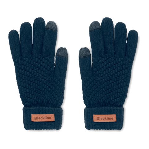 Gants tactiles en RPET Marine foncé | sans marquage | non disponible | non disponible | non disponible