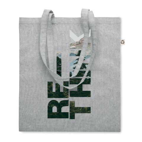 Shopping bag with long handles