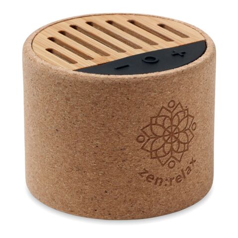 Round cork wireless speaker