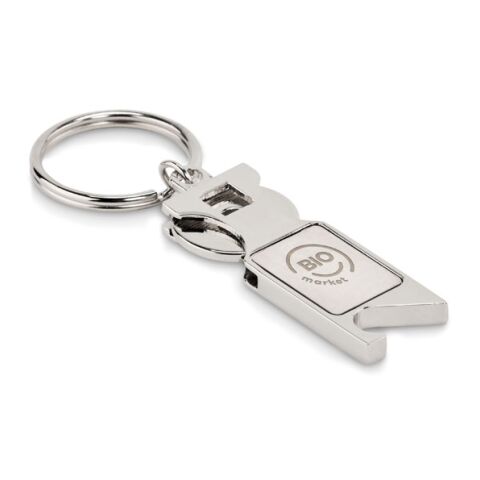 Euro Token keyring argent mate | sans marquage | non disponible | non disponible