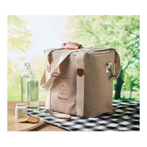 Large cooler bag canvas 450gr/m beige | sans marquage | non disponible | non disponible | non disponible