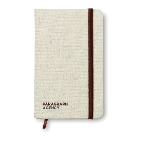 Carnet A6 avec 96 pages toile beige | sans marquage | non disponible | non disponible | non disponible