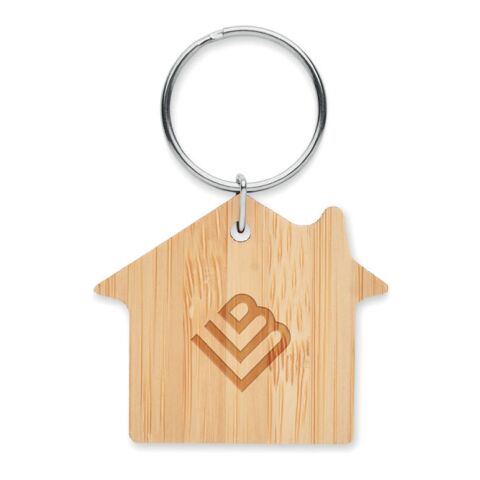 Porte-clés maison bambou bois | sans marquage | non disponible | non disponible | non disponible
