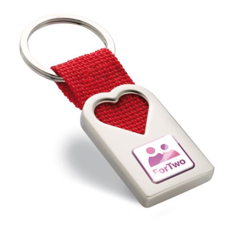 Porte clef coeur en métal rouge | sans marquage | non disponible | non disponible