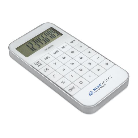 Calculatrice blanc | sans marquage | non disponible | non disponible