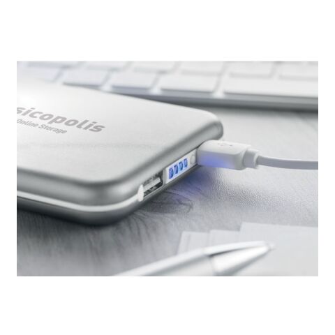 Powerbank solaire 4000mAh argent mate | sans marquage | non disponible | non disponible