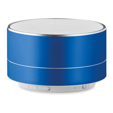 Haut-parleur bluetooth rond bleu royal | sans marquage | non disponible | non disponible