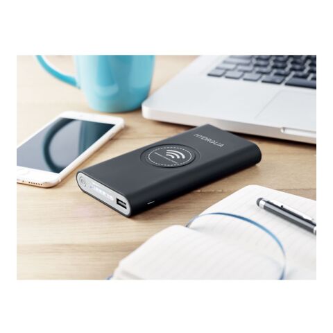 Powerbank sans fil 8000 mAh connecteur de type C noir | sans marquage | non disponible | non disponible