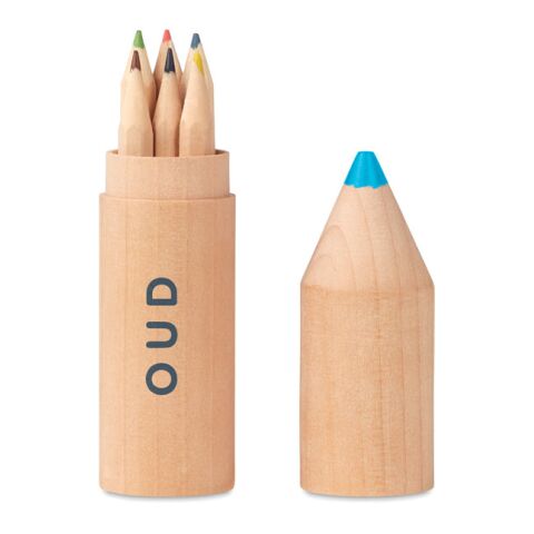 6 crayons dans un étui en bois bois | sans marquage | non disponible | non disponible | non disponible
