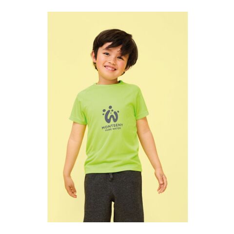 Sporty Kids T-Shirt Sport vert pomme | 3XL | Sérigraphie 1 couleur | Bras gauche | 60 mm x 50 mm | non disponible