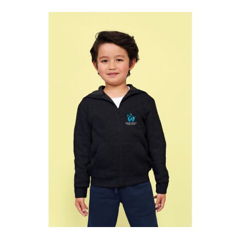 STONE KIDS HOODIE  260g noir | XXL | Sérigraphie 1 couleur | poitrine avant | 70 mm x 70 mm | non disponible