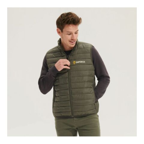 STREAM MEN Bodywarmer army | XXL | Broderie | Valise gauche | 100 mm x 40 mm | 40