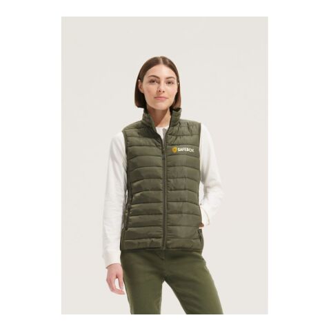 STREAM WOMEN Bodywarmer army | M | Broderie | Valise droite | 100 mm x 40 mm | 40